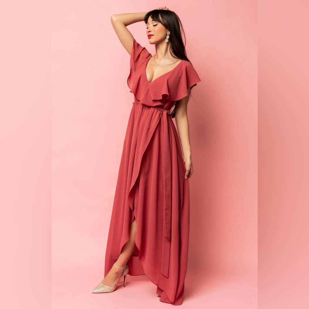 Baltic born Katya Ruffle Maxi Dress